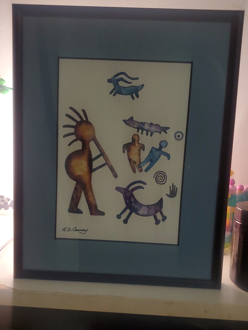 K D Cooney Tribal Whimsical Print. Coldwater Creek Sandpoint Idaho